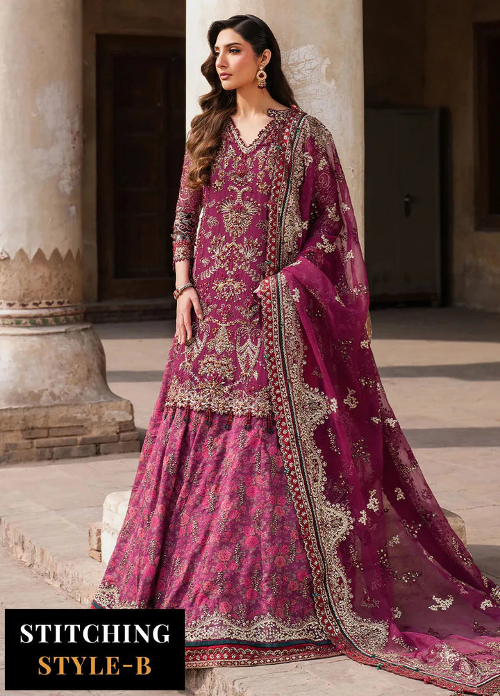 Iznik Embroidered Chiffon Suits Unstitched 3 Piece IZ25LC ILC-04 - Luxury Collection