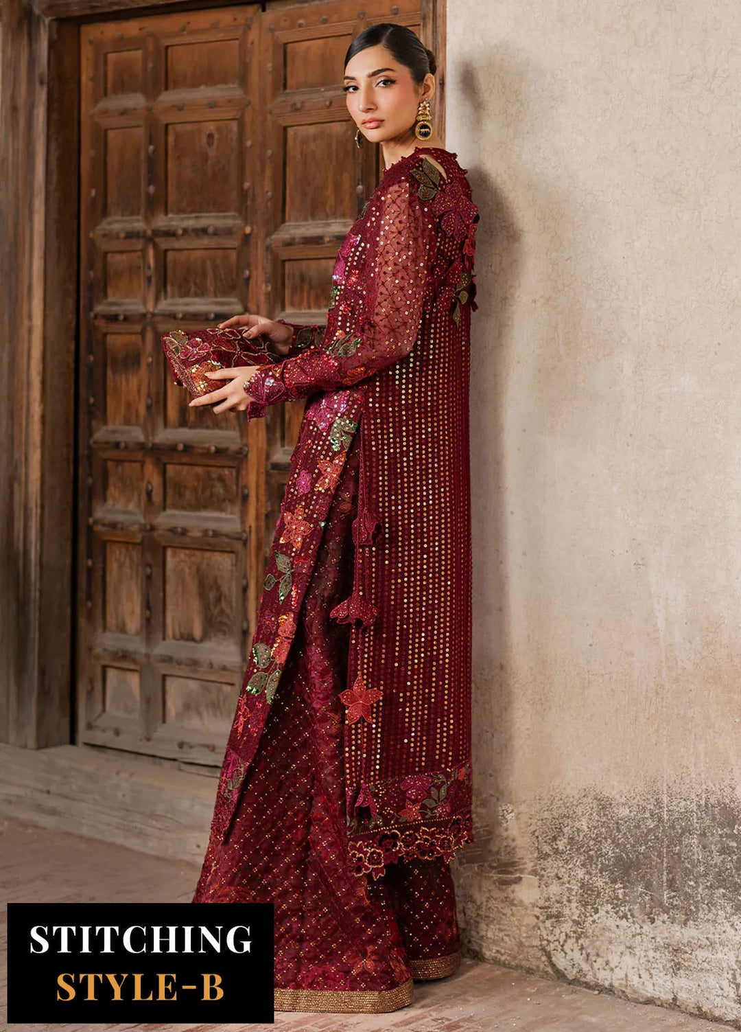 Iznik Embroidered Chiffon Suits Unstitched 3 Piece IZ25LC ILC-05 - Luxury Collection