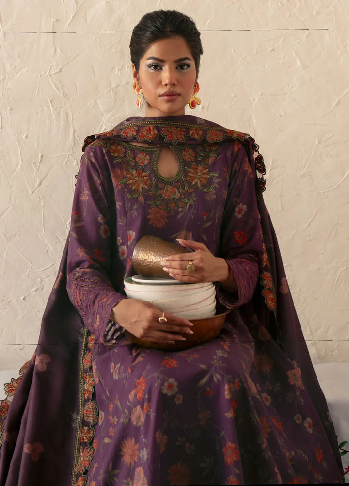 Iznik Embroidered Khaddar Suit Unstitched 3 Piece IZ24PW IPK-01 - Winter Collection