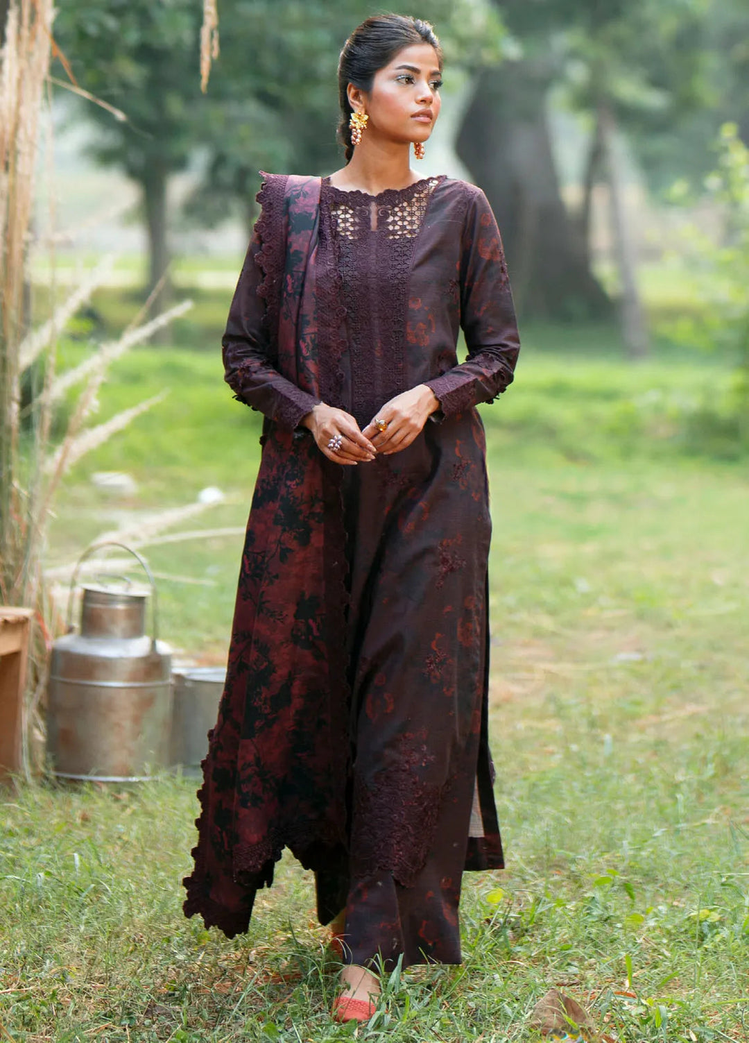 Iznik Embroidered Khaddar Suit Unstitched 3 Piece IZ24PW IPK-04 - Winter Collection