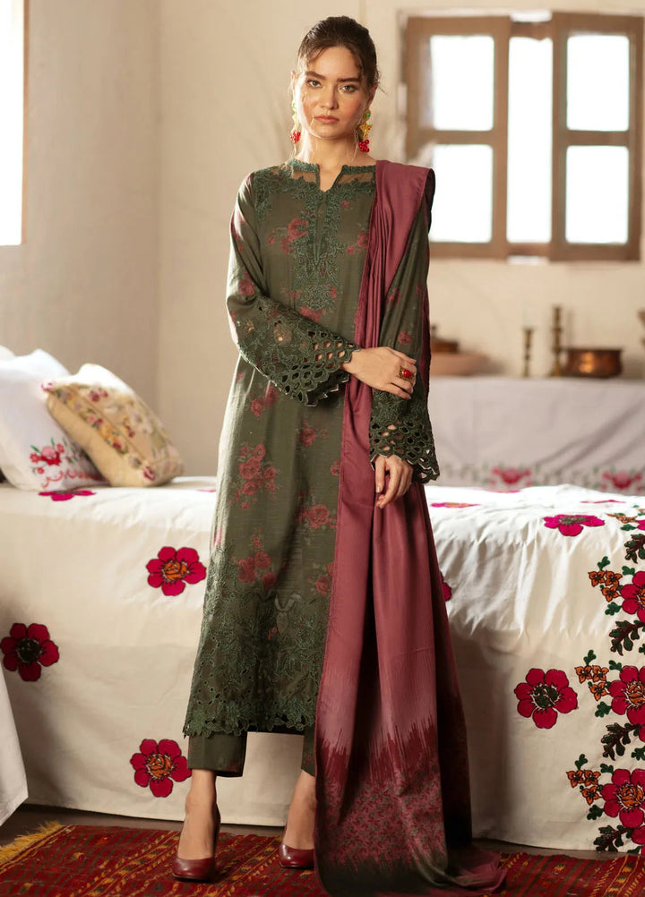 Iznik Embroidered Khaddar Suit Unstitched 3 Piece IZ24PW IPK-05 - Winter Collection