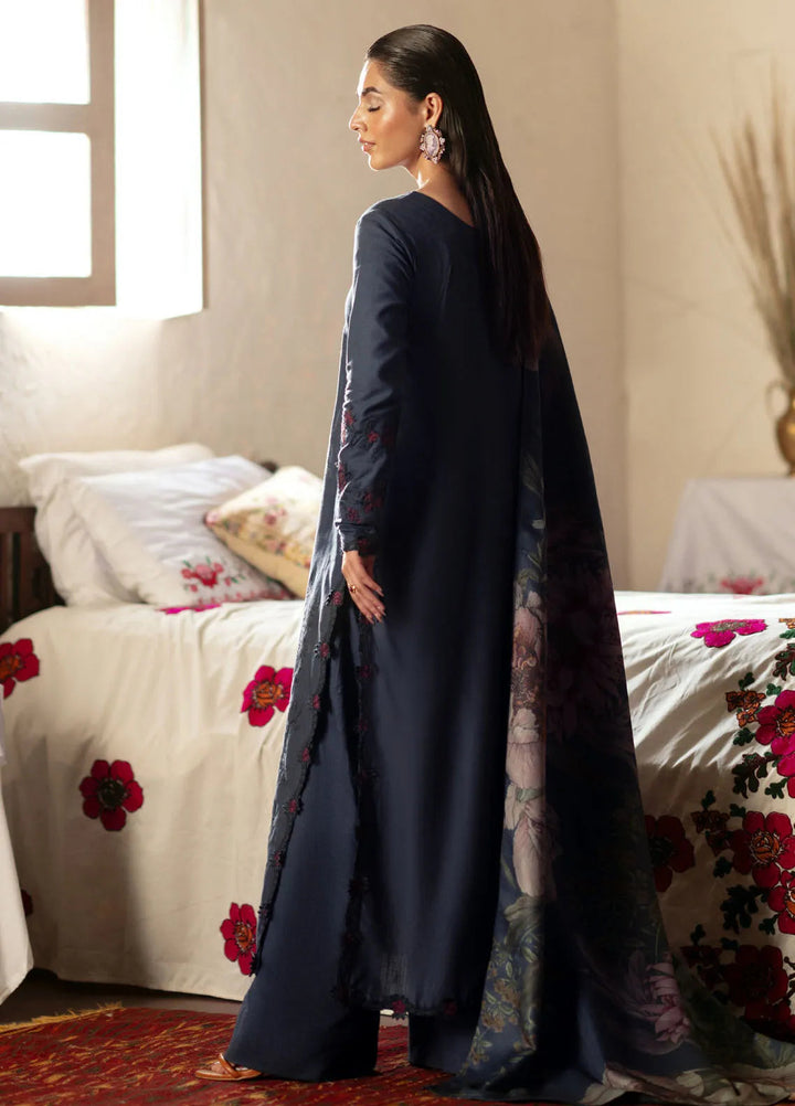 Iznik Embroidered Khaddar Suit Unstitched 3 Piece IZ24PW IPK-10 - Winter Collection