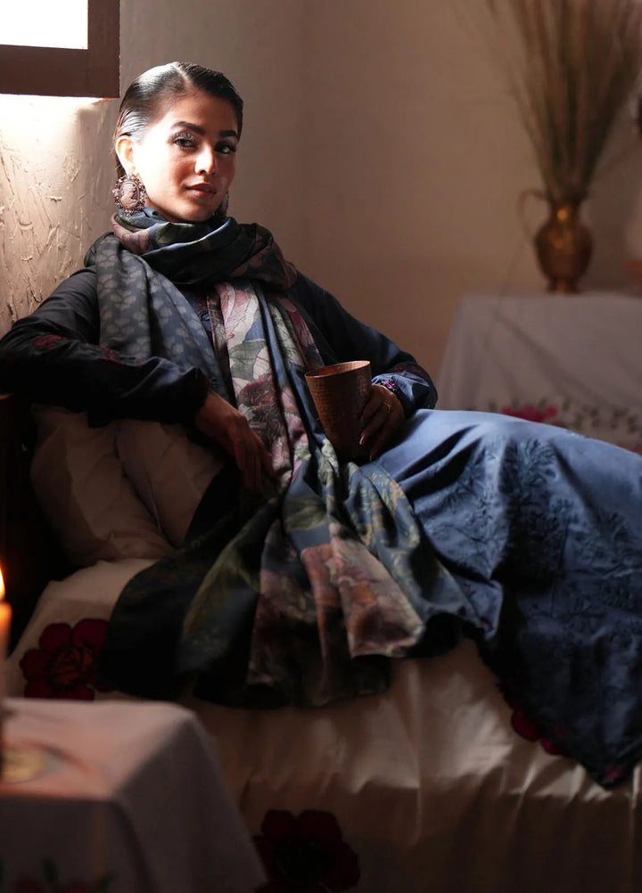 Iznik Embroidered Khaddar Suit Unstitched 3 Piece IZ24PW IPK-10 - Winter Collection