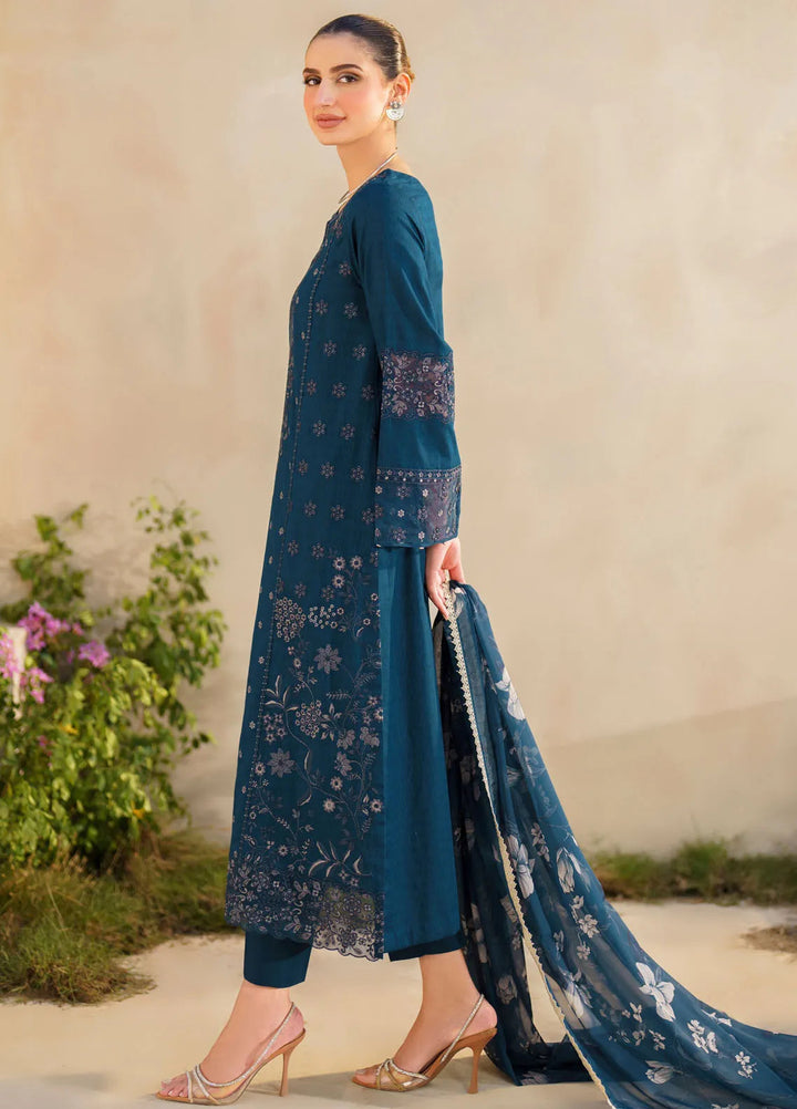 Iznik Embroidered Lawn Suit Unstitched 3 Piece IZ24F SFL-01 Jubilance - Festive Collection