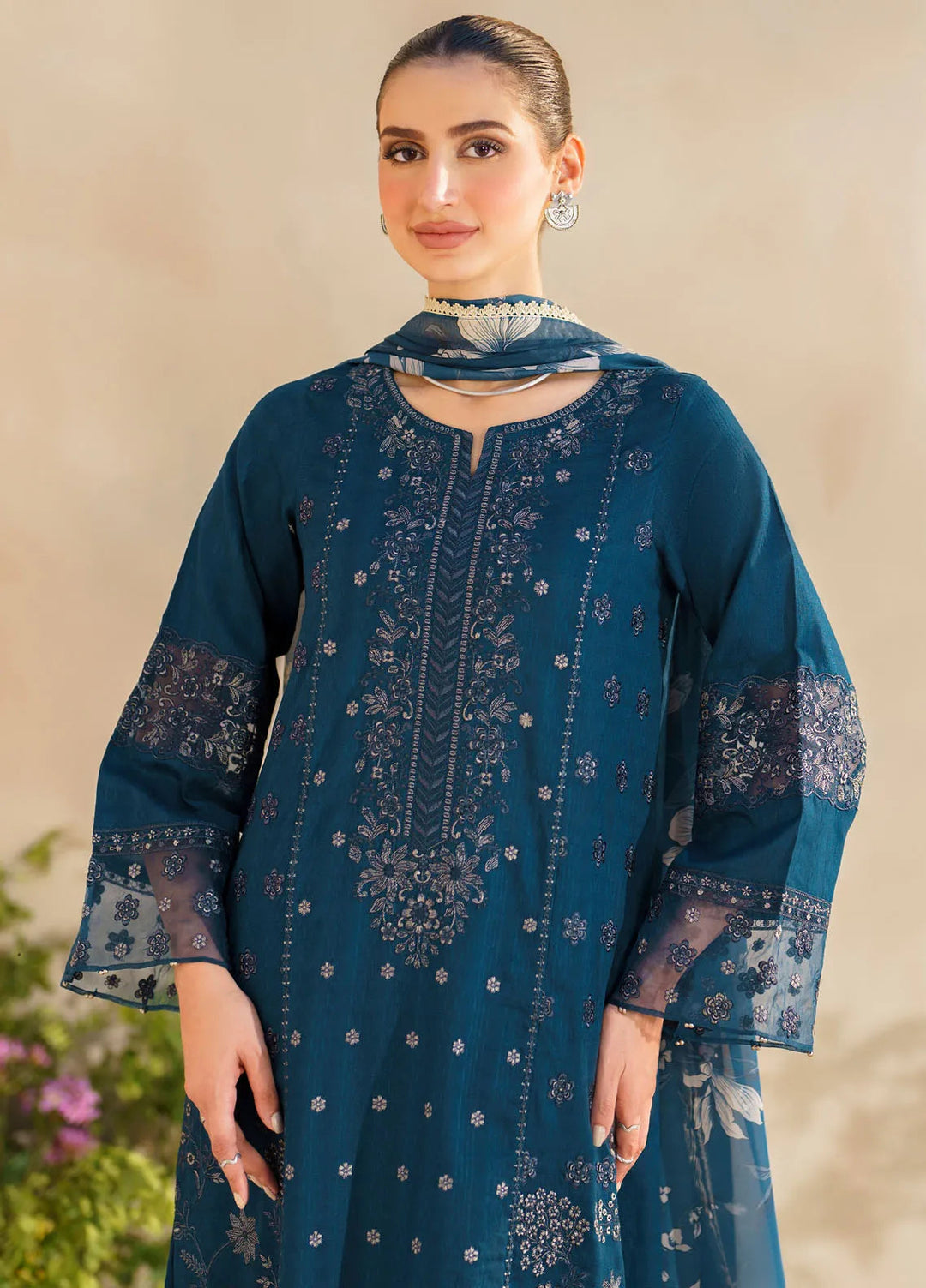 Iznik Embroidered Lawn Suit Unstitched 3 Piece IZ24F SFL-01 Jubilance - Festive Collection
