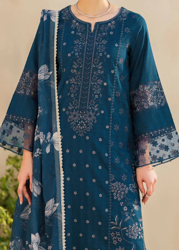 Iznik Embroidered Lawn Suit Unstitched 3 Piece IZ24F SFL-01 Jubilance - Festive Collection