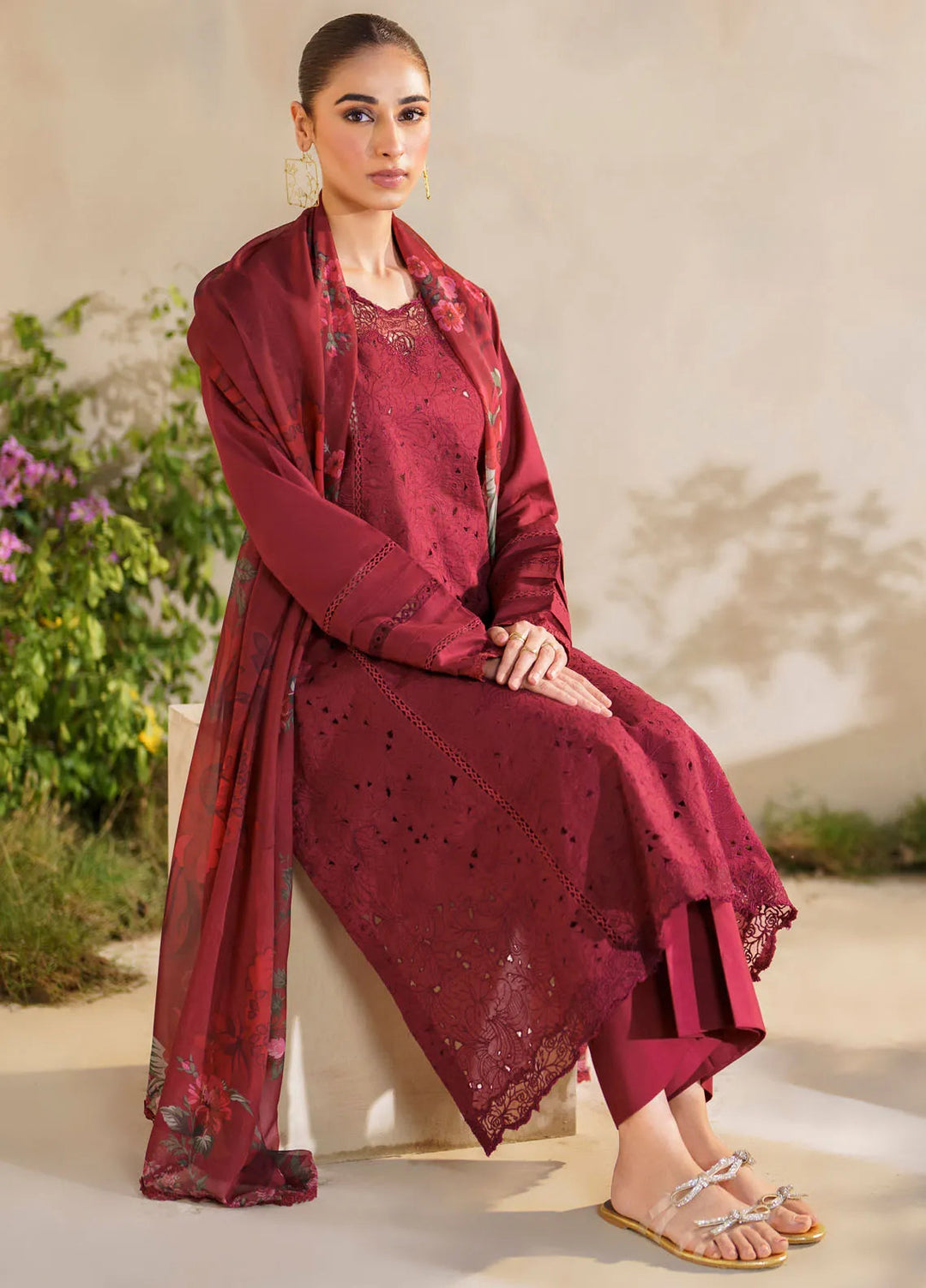 Iznik Embroidered Lawn Suit Unstitched 3 Piece IZ24F SFL-02 Enchantment - Festive Collection