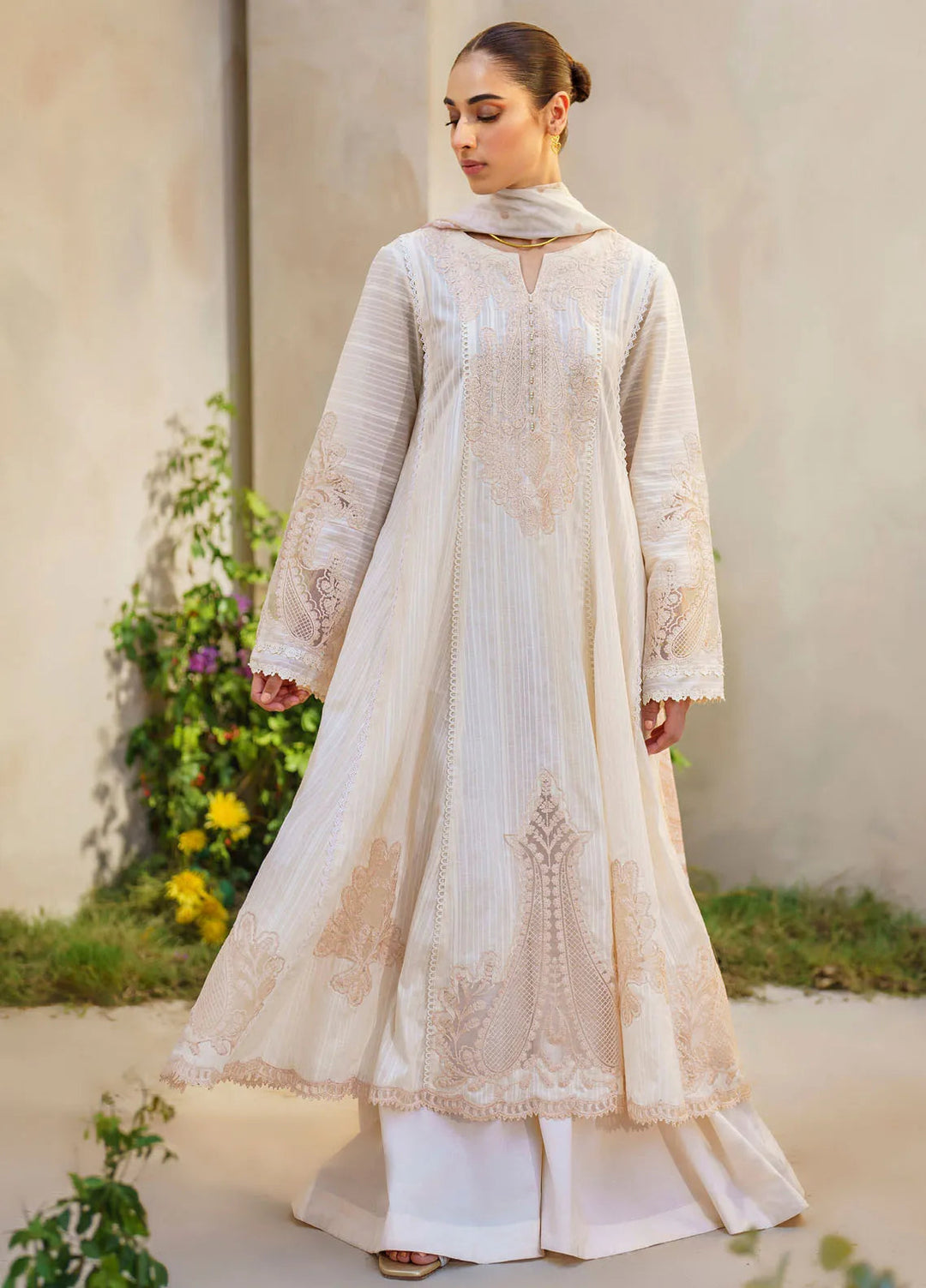 Iznik Embroidered Lawn Suit Unstitched 3 Piece IZ24F SFL-03 Revelry- Festive Collection