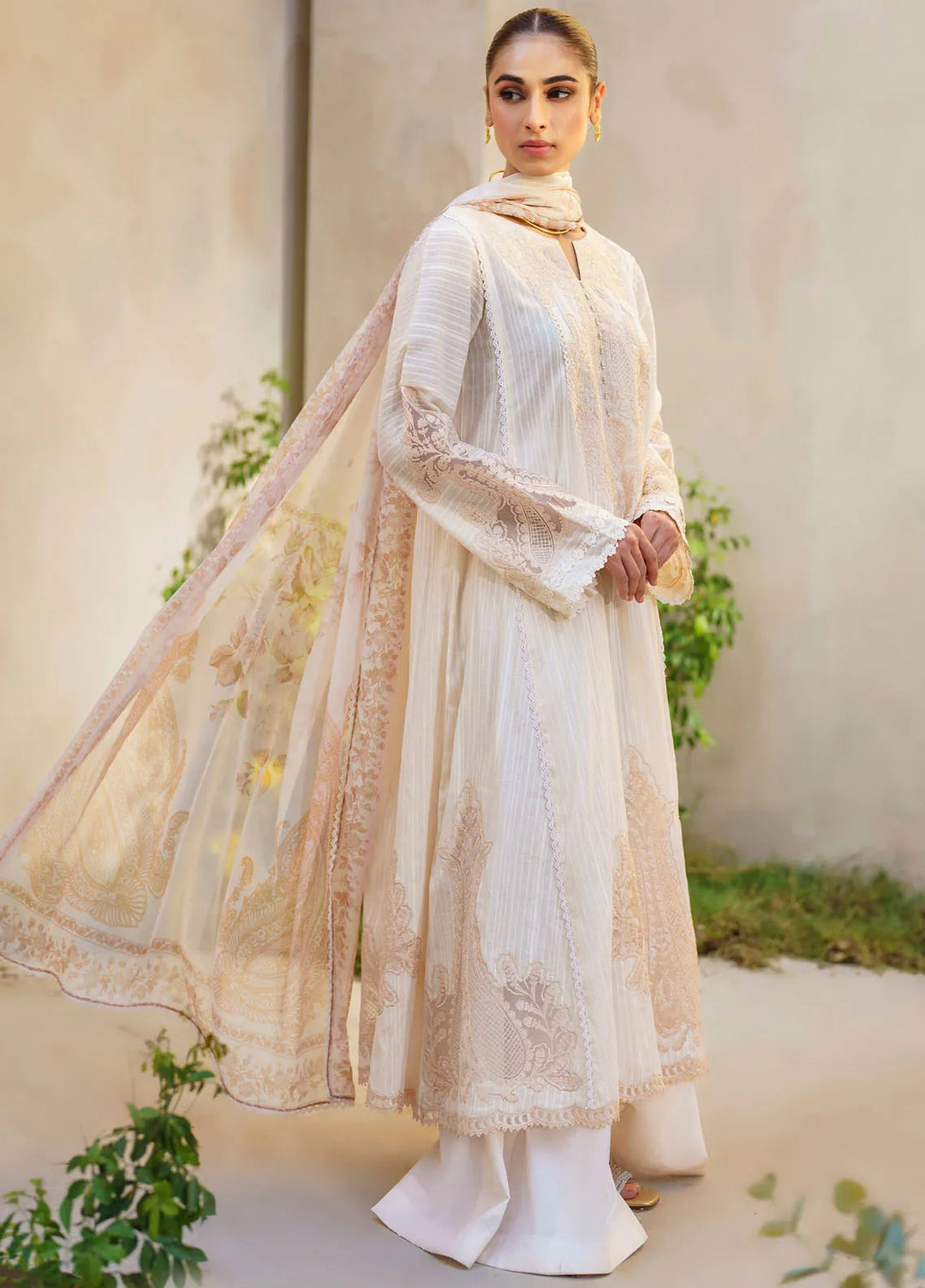 Iznik Embroidered Lawn Suit Unstitched 3 Piece IZ24F SFL-03 Revelry- Festive Collection