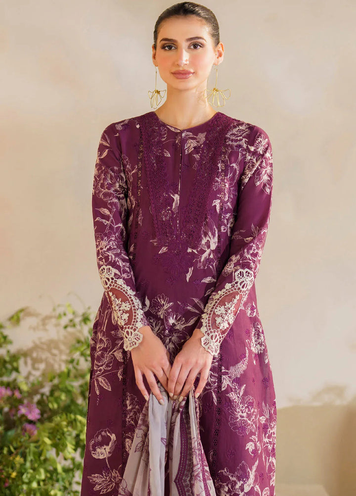 Iznik Embroidered Lawn Suit Unstitched 3 Piece IZ24F SFL-04 Splendor - Festive Collection