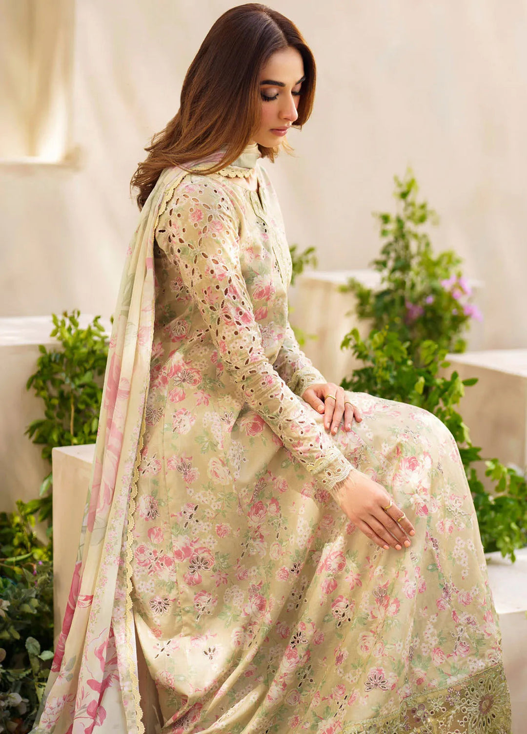 Iznik Embroidered Lawn Suit Unstitched 3 Piece IZ24F SFL-05 Radiance - Festive Collection