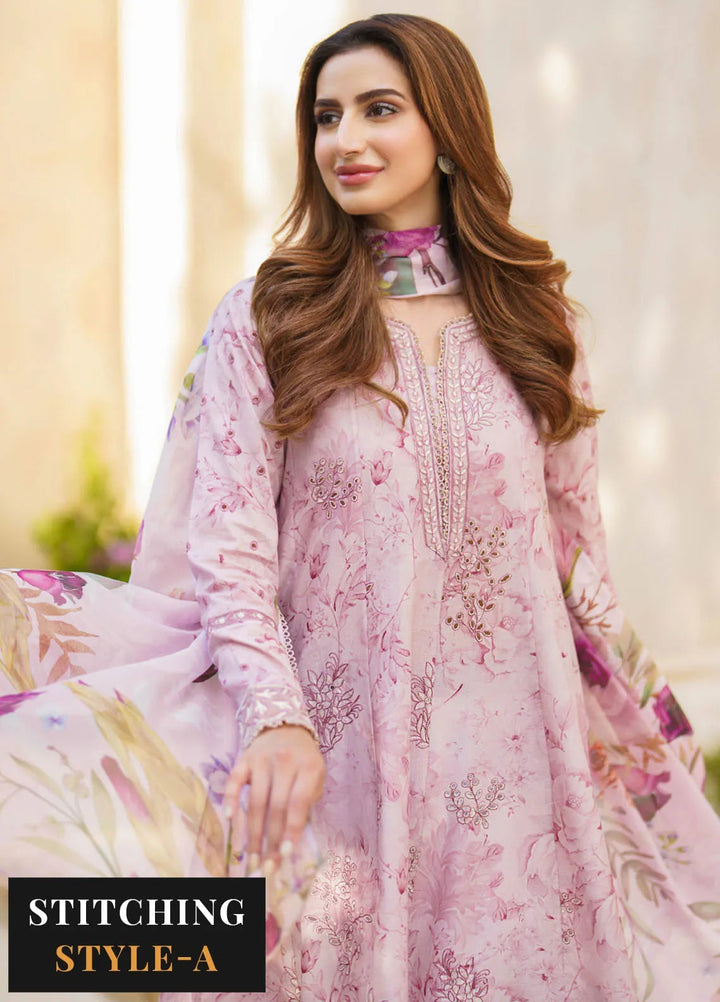 Iznik Embroidered Lawn Suit Unstitched 3 Piece IZ24F SFL-06 Opulence - Festive Collection