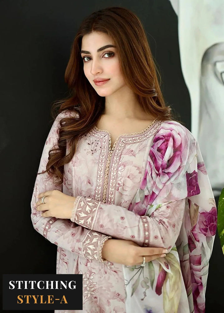 Iznik Embroidered Lawn Suit Unstitched 3 Piece IZ24F SFL-06 Opulence - Festive Collection