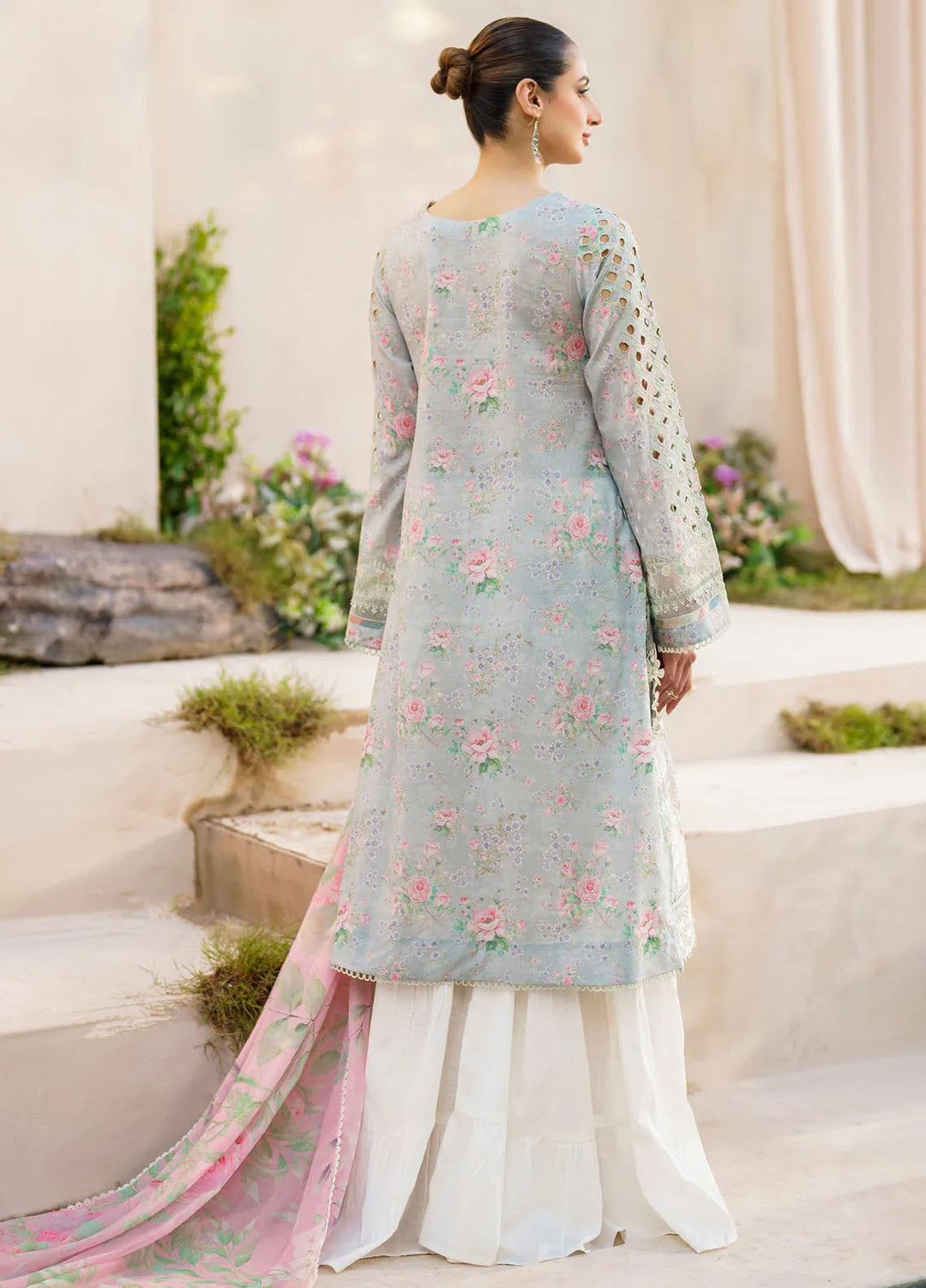 Iznik Embroidered Lawn Suit Unstitched 3 Piece IZ24F SFL-07 Gleam - Festive Collection