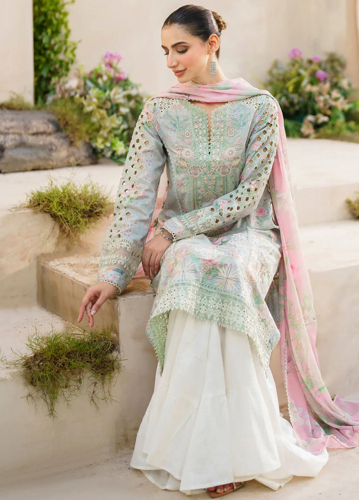 Iznik Embroidered Lawn Suit Unstitched 3 Piece IZ24F SFL-07 Gleam - Festive Collection