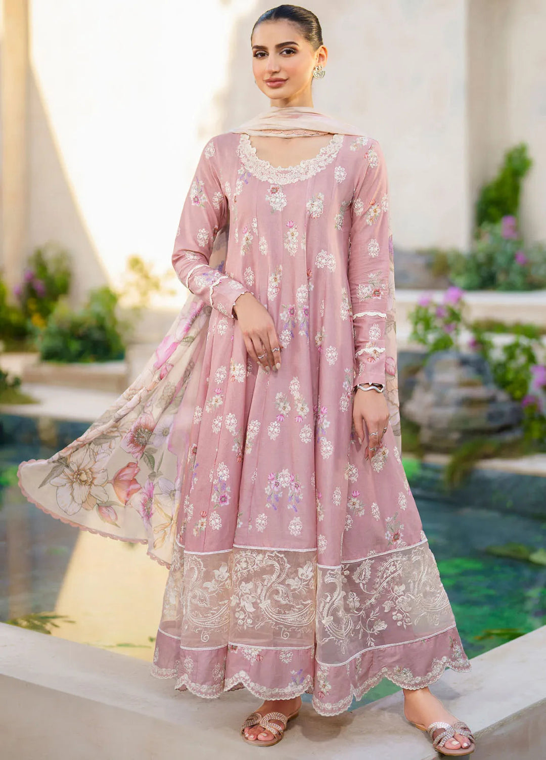 Iznik Embroidered Lawn Suit Unstitched 3 Piece IZ24F SFL-08 Euphoria - Festive Collection
