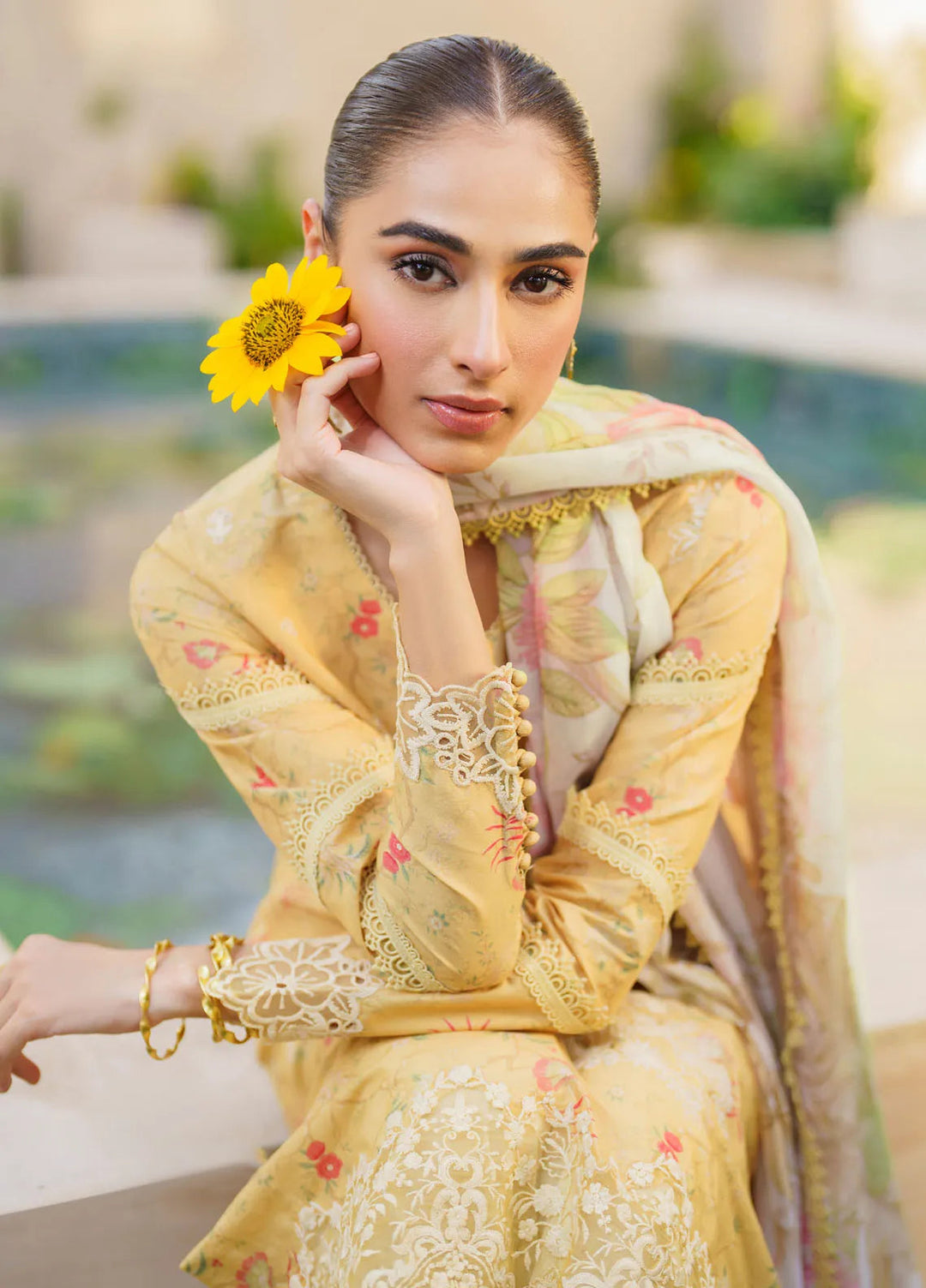 Iznik Embroidered Lawn Suit Unstitched 3 Piece IZ24F SFL-09 Luminary - Festive Collection