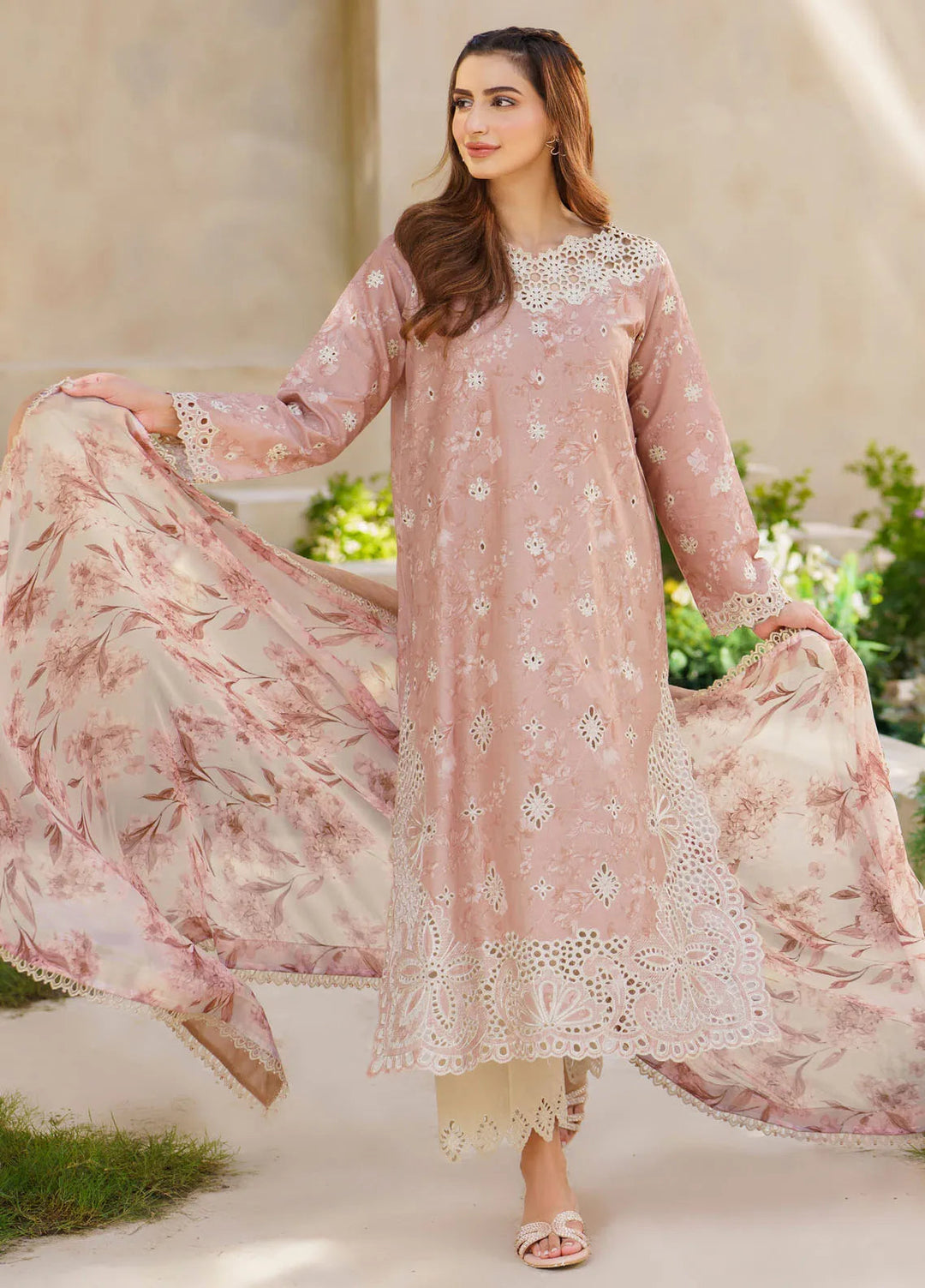Iznik Embroidered Lawn Suit Unstitched 3 Piece IZ24F SFL-11 Bliss - Festive Collection