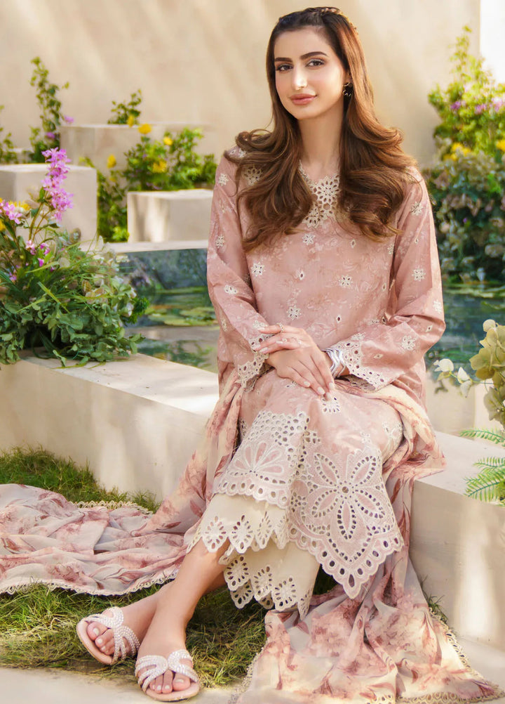 Iznik Embroidered Lawn Suit Unstitched 3 Piece IZ24F SFL-11 Bliss - Festive Collection