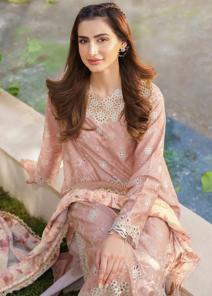 Iznik Embroidered Lawn Suit Unstitched 3 Piece IZ24F SFL-11 Bliss - Festive Collection