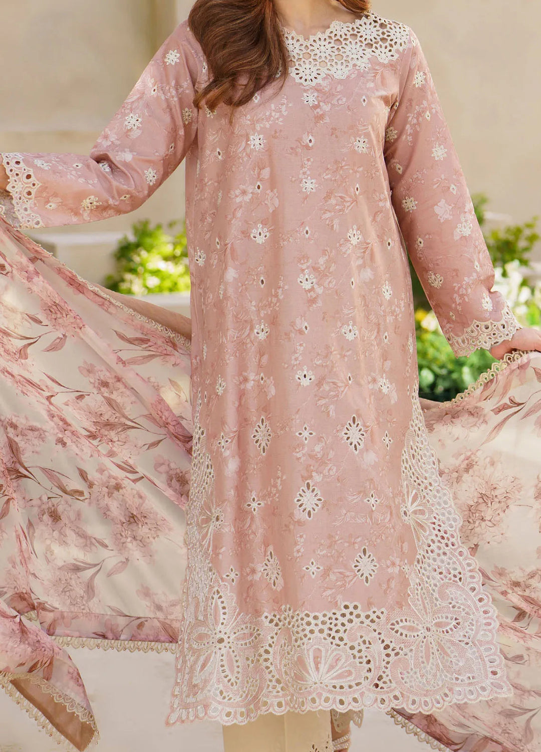 Iznik Embroidered Lawn Suit Unstitched 3 Piece IZ24F SFL-11 Bliss - Festive Collection