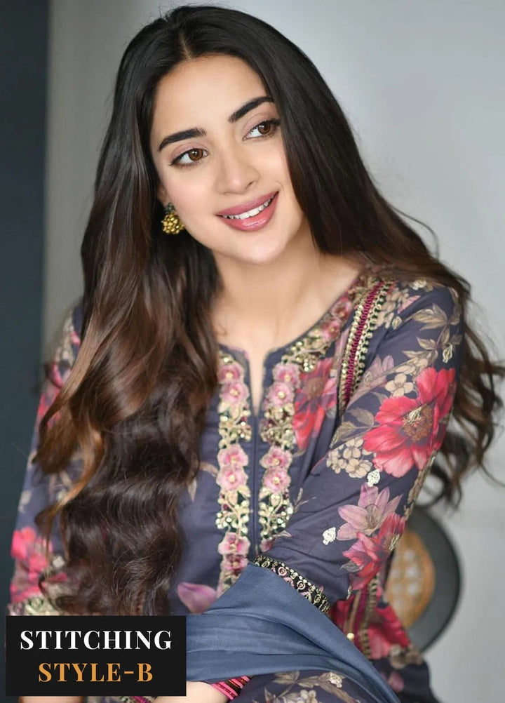 Iznik Embroidered Lawn Suit Unstitched 3 Piece IZ24F SFL-12 Resplendence - Festive Collection