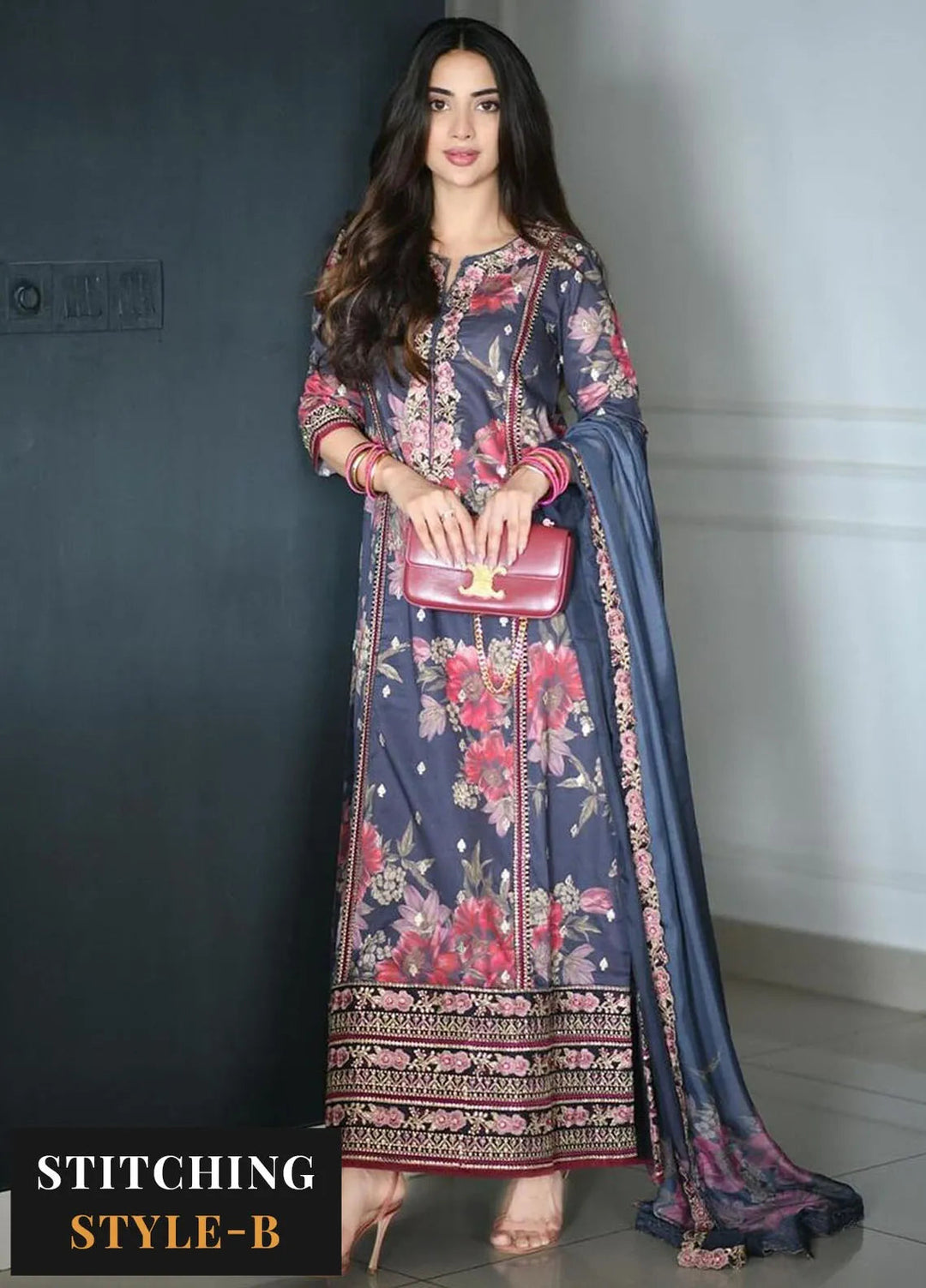 Iznik Embroidered Lawn Suit Unstitched 3 Piece IZ24F SFL-12 Resplendence - Festive Collection