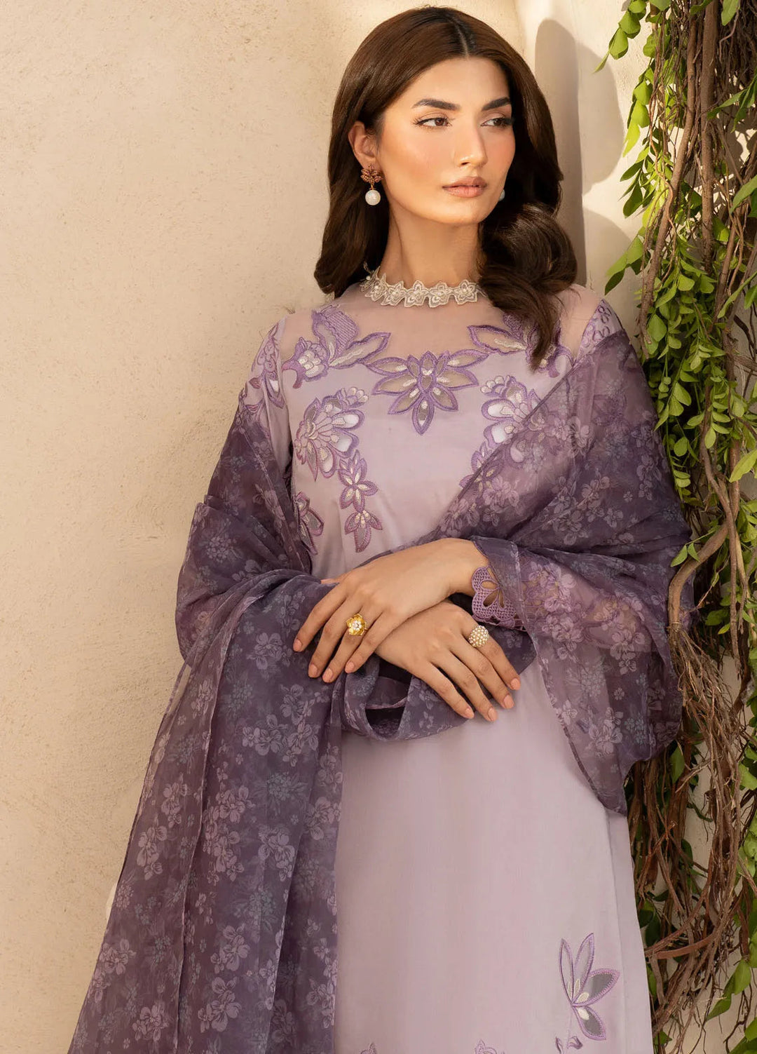 Iznik Embroidered Lawn Suit Unstitched 3 Piece IZ25FE EFL-01 - Summer Collection