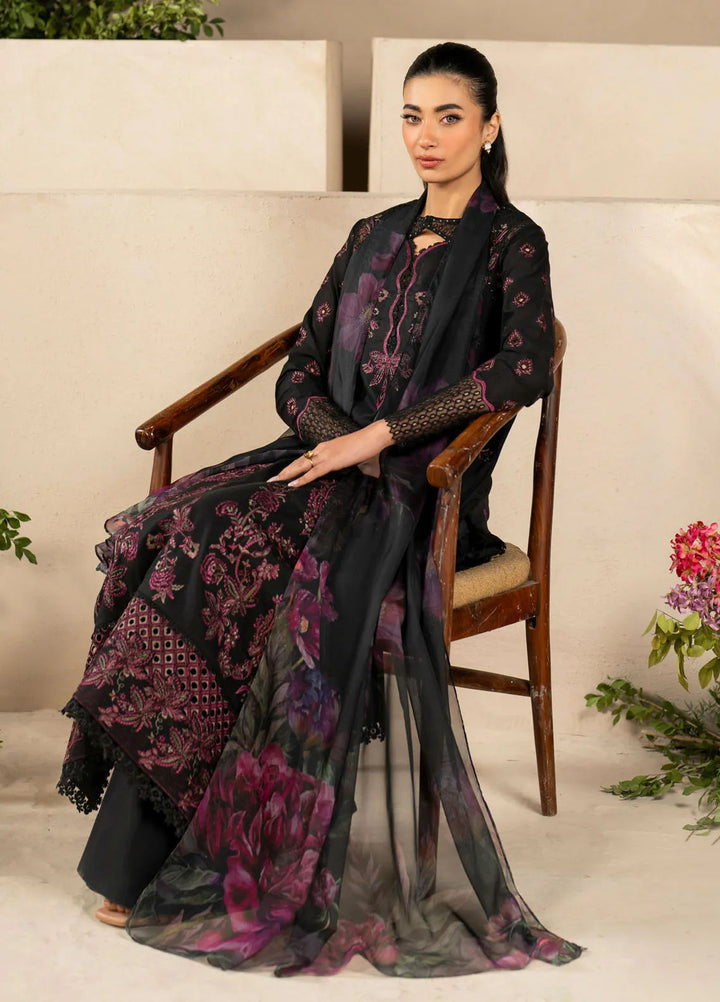 Iznik Embroidered Lawn Suit Unstitched 3 Piece IZ25FE EFL-03 - Summer Collection