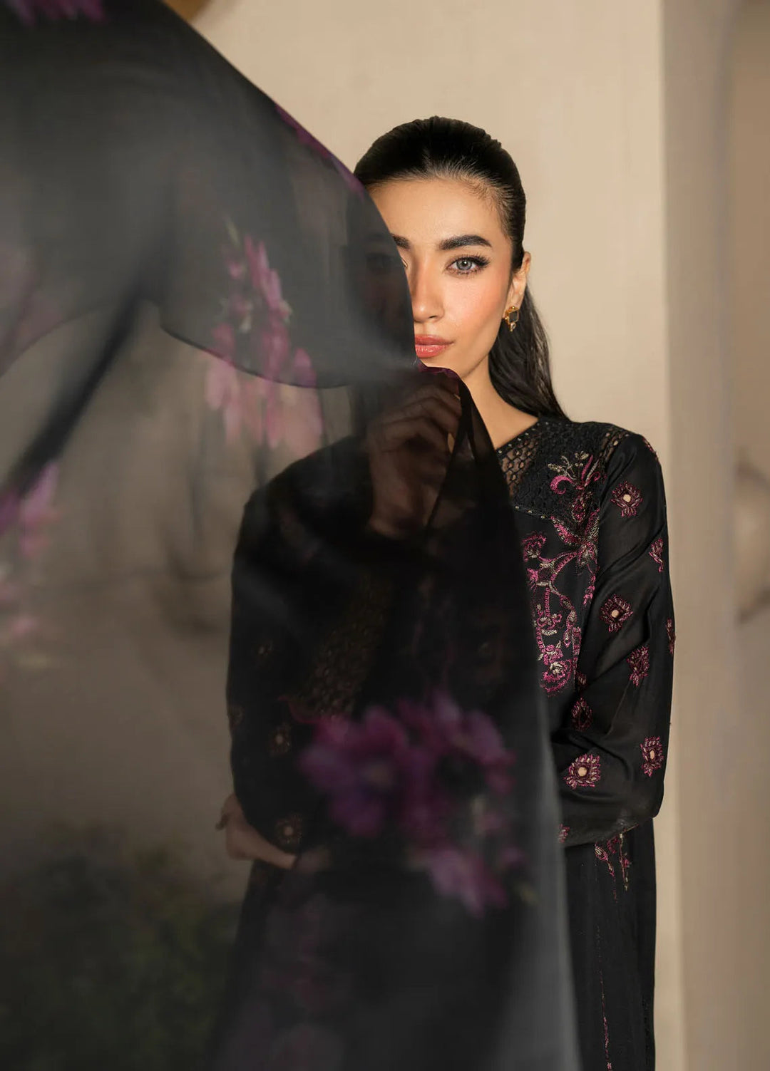 Iznik Embroidered Lawn Suit Unstitched 3 Piece IZ25FE EFL-03 - Summer Collection