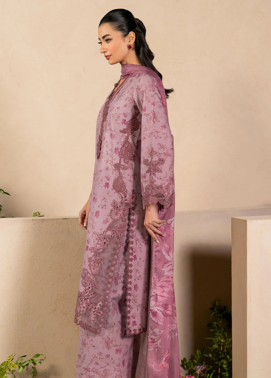 Iznik Embroidered Lawn Suit Unstitched 3 Piece IZ25FE EFL-04 - Summer Collection