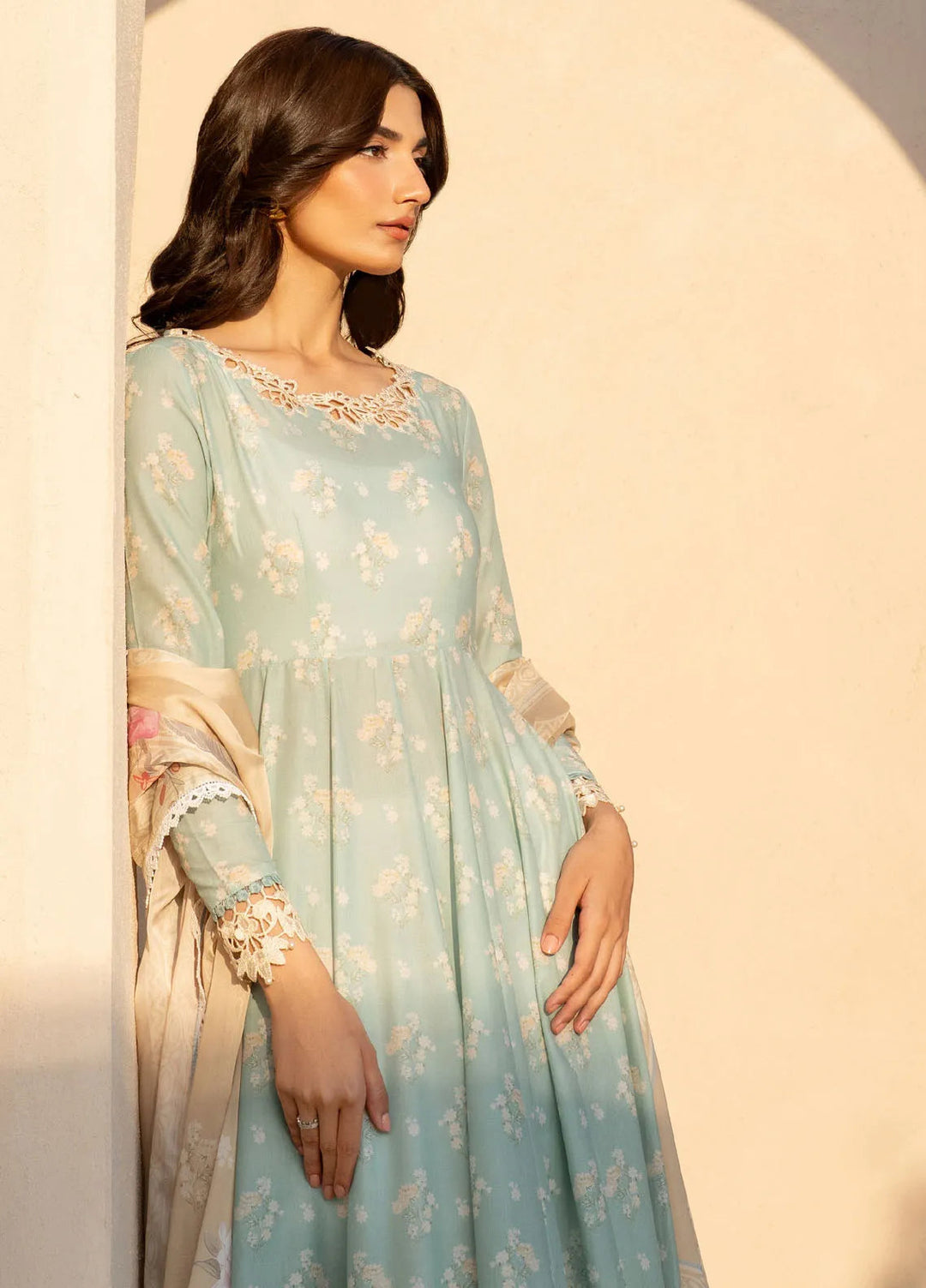 Iznik Embroidered Lawn Suit Unstitched 3 Piece IZ25FE EFL-06 - Summer Collection