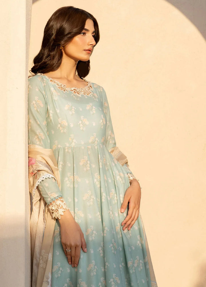 Iznik Embroidered Lawn Suit Unstitched 3 Piece IZ25FE EFL-06 - Summer Collection