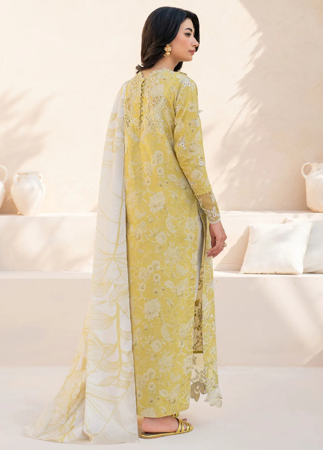 Iznik Embroidered Lawn Suit Unstitched 3 Piece IZ25FE EFL-08 - Summer Collection
