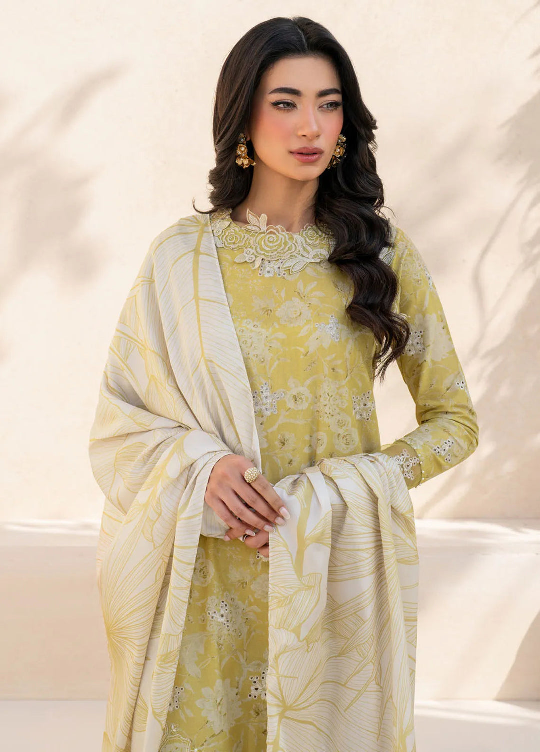Iznik Embroidered Lawn Suit Unstitched 3 Piece IZ25FE EFL-08 - Summer Collection