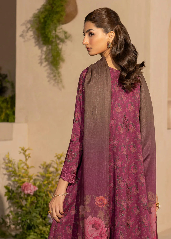 Iznik Embroidered Lawn Suit Unstitched 3 Piece IZ25FE EFL-09 - Summer Collection