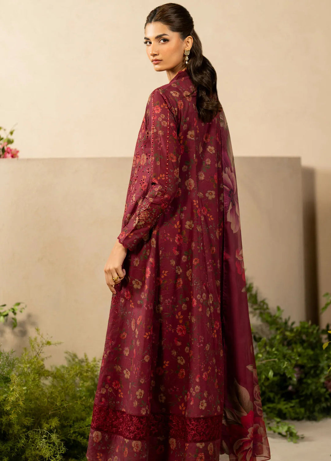 Iznik Embroidered Lawn Suit Unstitched 3 Piece IZ25FE EFL-10 - Summer Collection