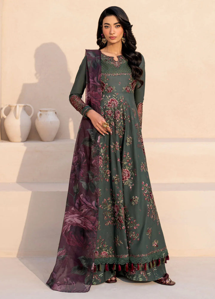 Iznik Embroidered Lawn Suit Unstitched 3 Piece IZ25FE EFL-11 - Summer Collection