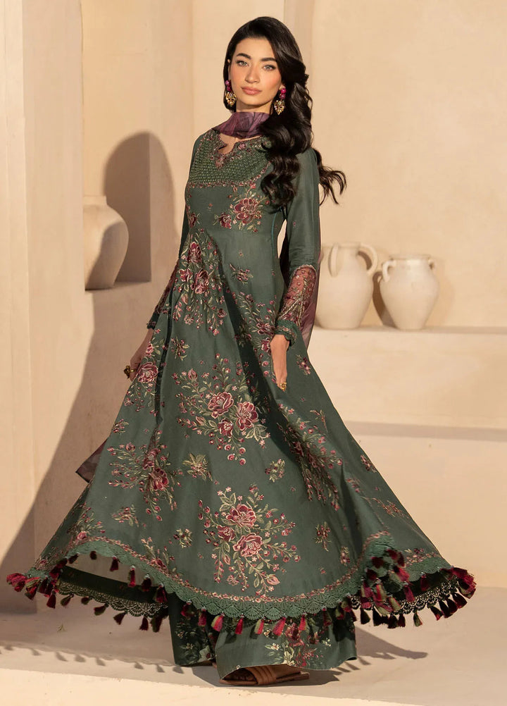 Iznik Embroidered Lawn Suit Unstitched 3 Piece IZ25FE EFL-11 - Summer Collection