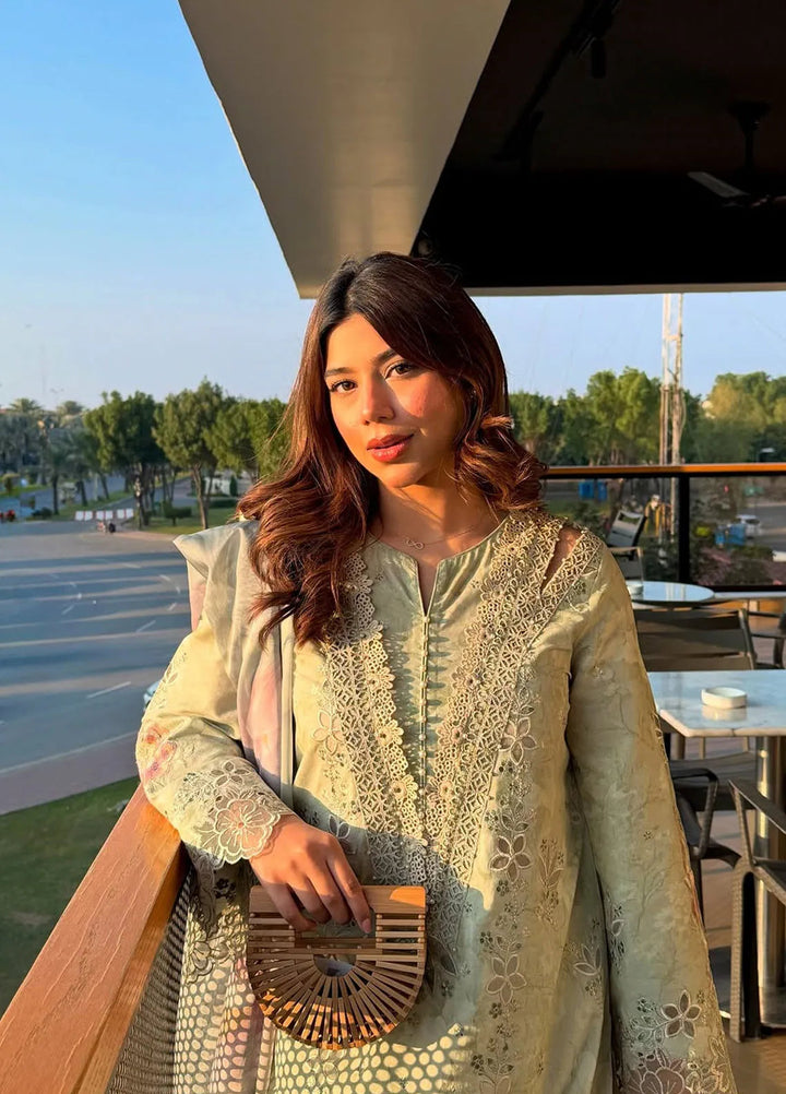 Iznik Embroidered Lawn Suit Unstitched 3 Piece IZ25FE EFL-07 - Summer Collection