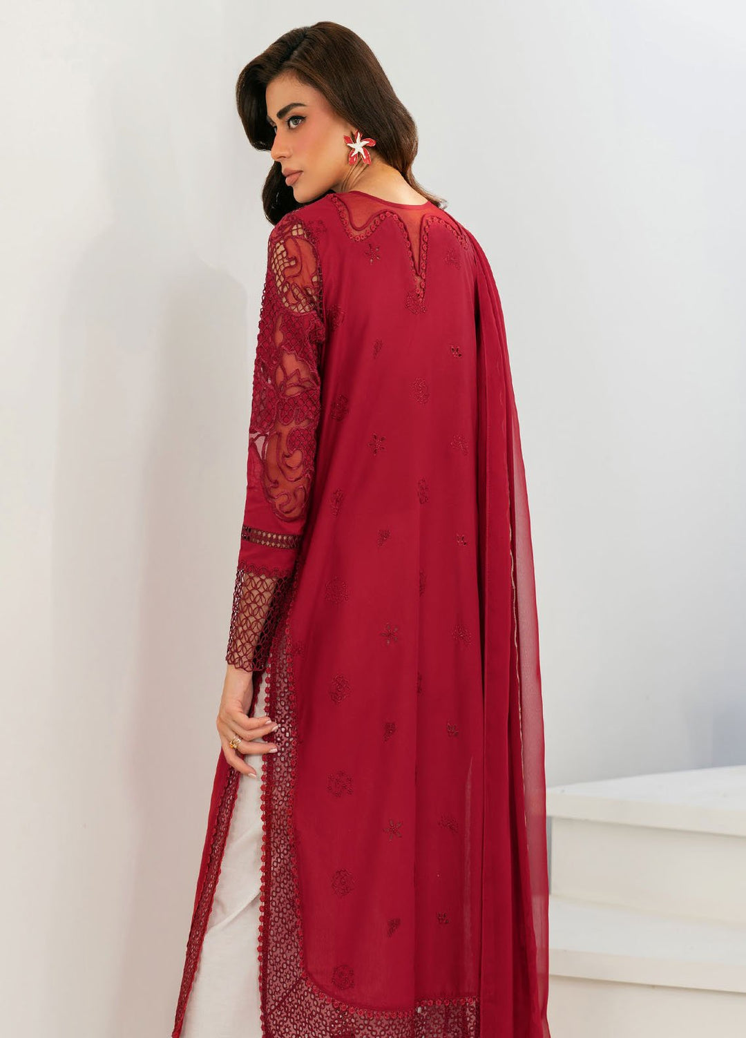 Iznik Embroidered Lawn Suits Unstitched 3 Piece IZ25FE IFE-01 - Summer Collection