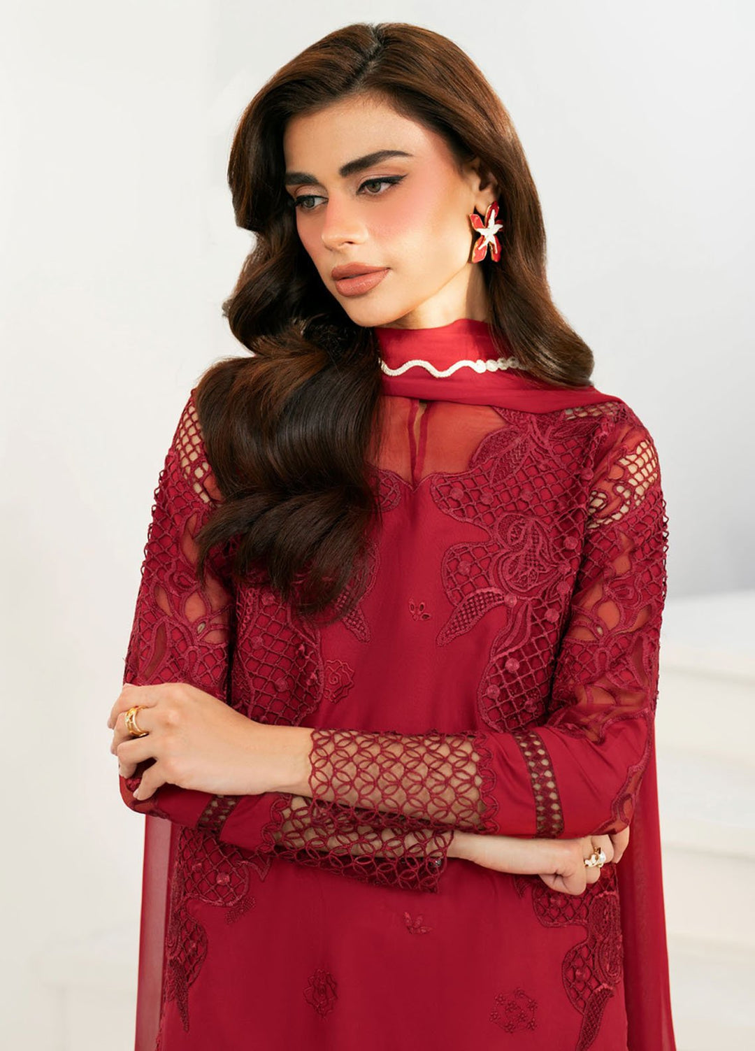 Iznik Embroidered Lawn Suits Unstitched 3 Piece IZ25FE IFE-01 - Summer Collection