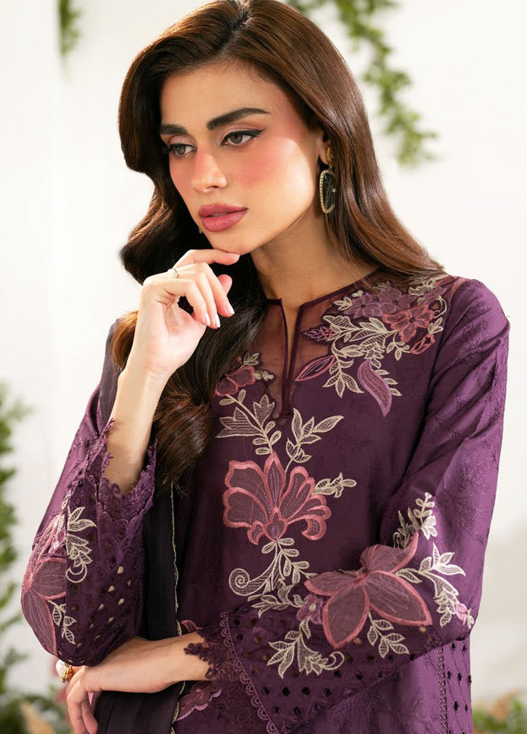 Iznik Embroidered Lawn Suits Unstitched 3 Piece IZ25FE IFE-03 - Summer Collection