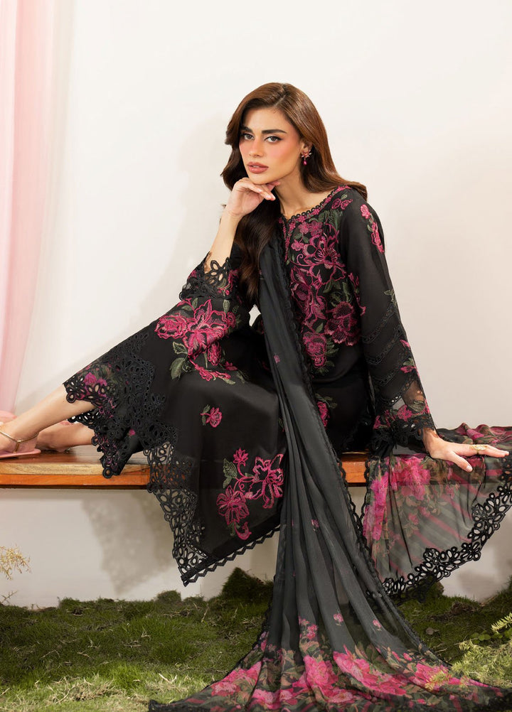 Iznik Embroidered Lawn Suits Unstitched 3 Piece IZ25FE IFE-06 - Summer Collection