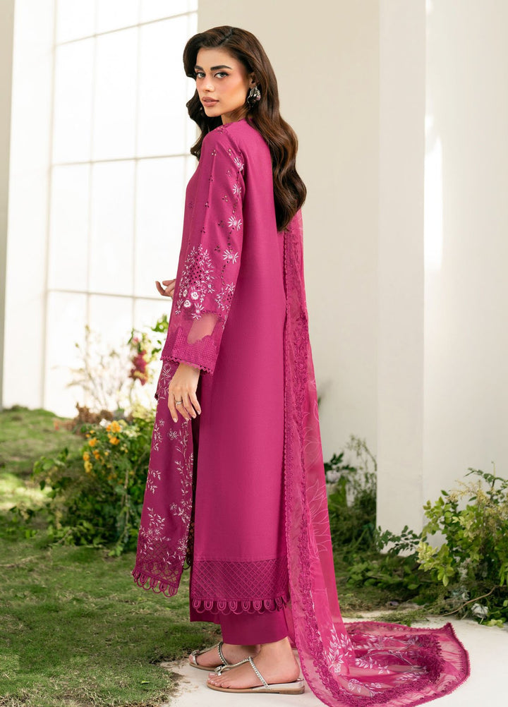 Iznik Embroidered Lawn Suits Unstitched 3 Piece IZ25FE IFE-07 - Summer Collection