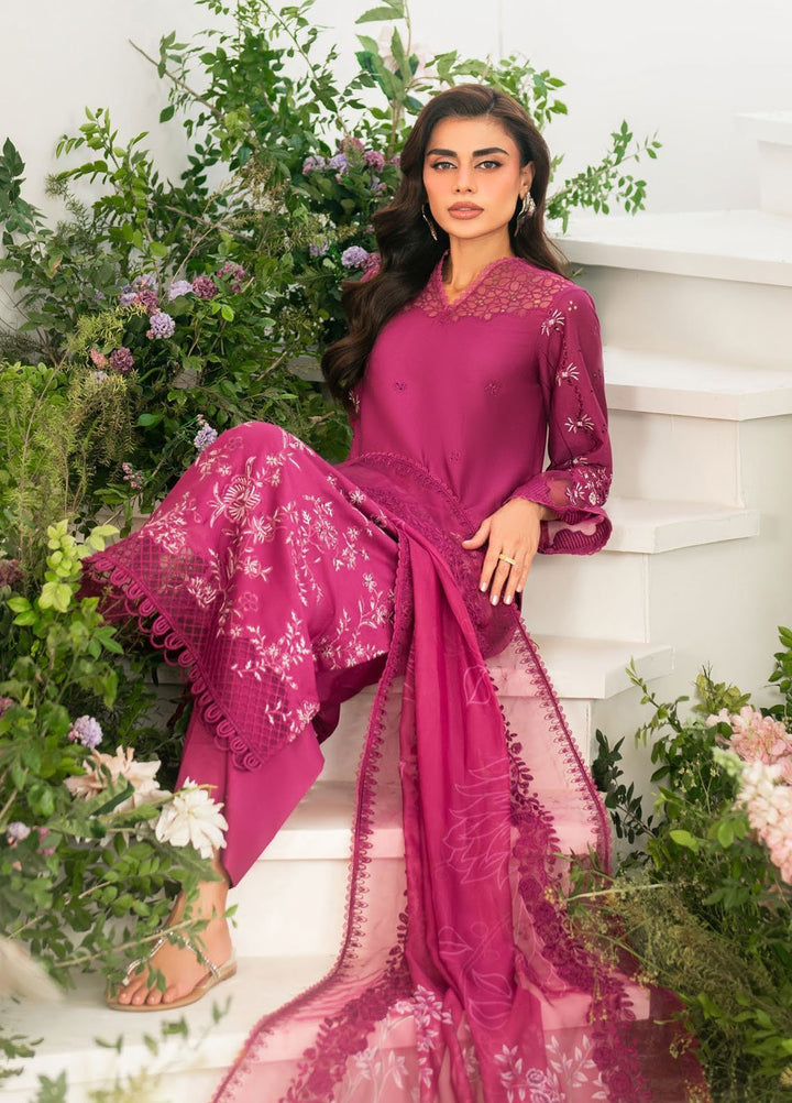 Iznik Embroidered Lawn Suits Unstitched 3 Piece IZ25FE IFE-07 - Summer Collection