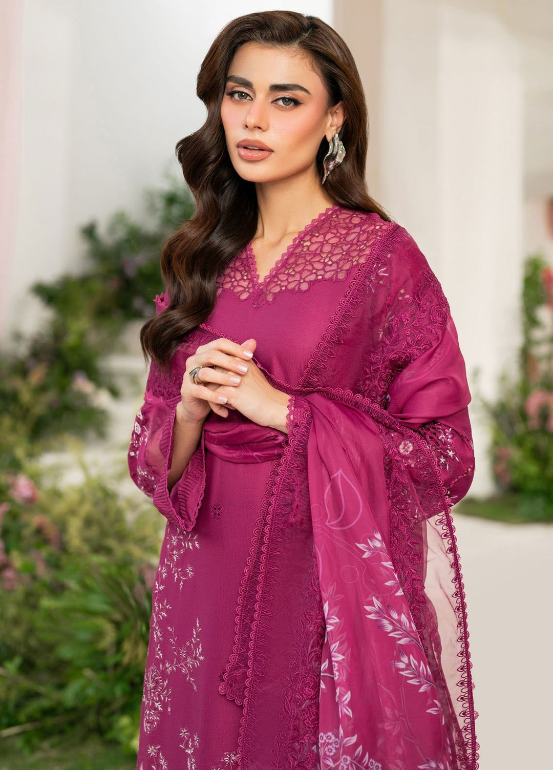 Iznik Embroidered Lawn Suits Unstitched 3 Piece IZ25FE IFE-07 - Summer Collection