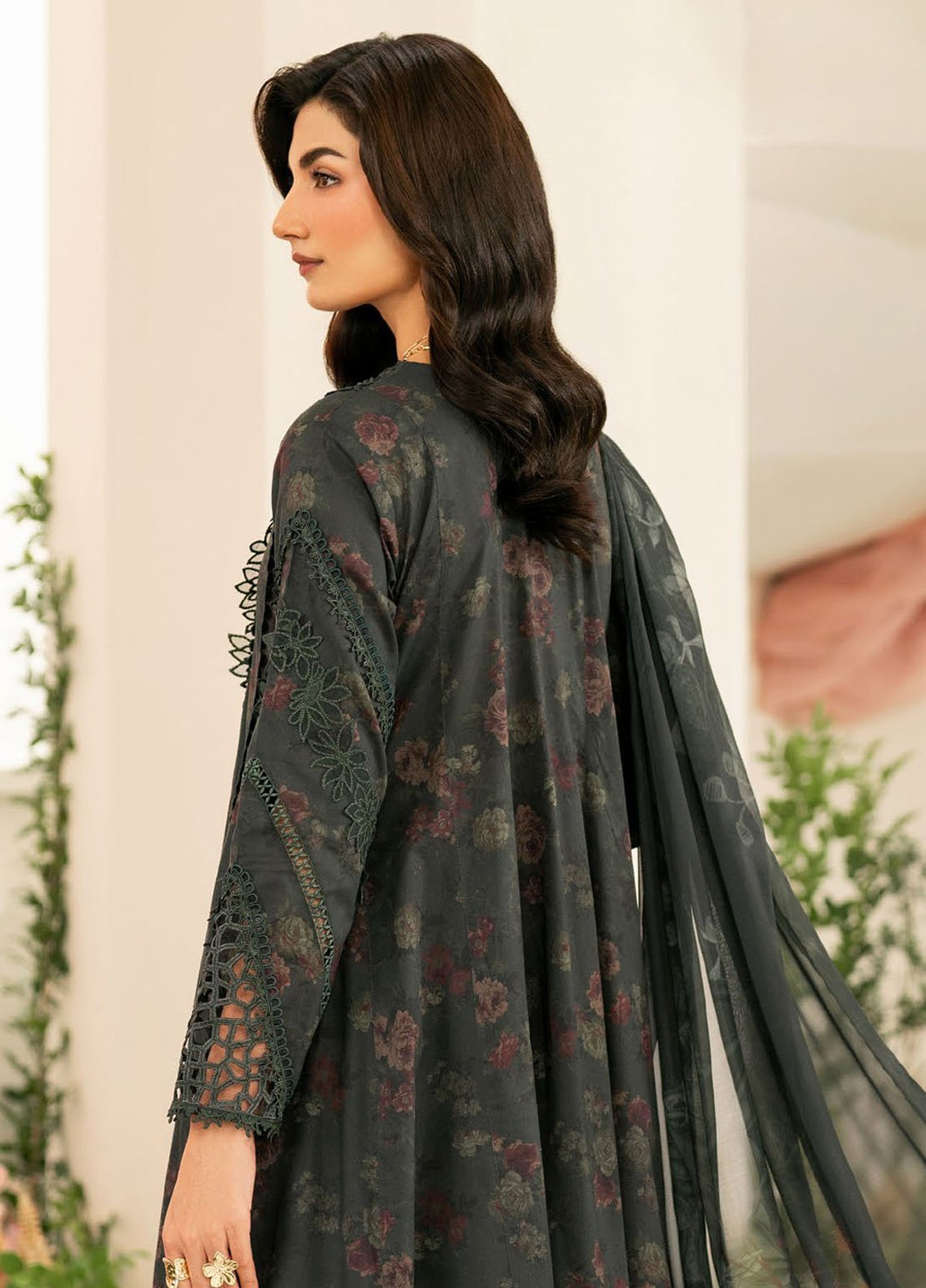 Iznik Embroidered Lawn Suits Unstitched 3 Piece IZ25FE IFE-08 - Summer Collection