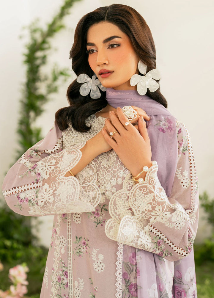 Iznik Embroidered Lawn Suits Unstitched 3 Piece IZ25FE IFE-09 - Summer Collection