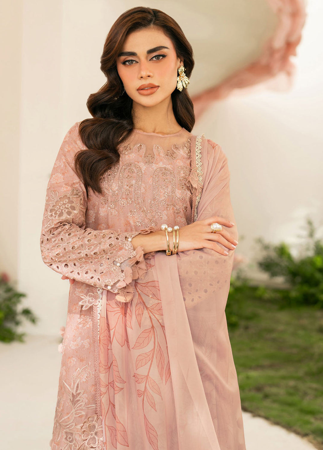 Iznik Embroidered Lawn Suits Unstitched 3 Piece IZ25FE IFE-12 - Summer Collection
